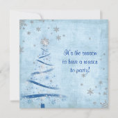 Kerstfeest met zilversneeuwvlokken kaart (Voorkant)