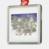 Kerstfeest Metalen Ornament (Links)