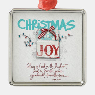 kerstfeest metalen ornament