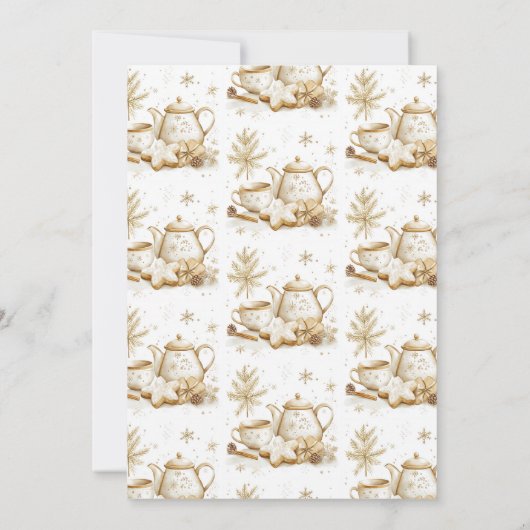 Kerstfeest minimalistisch elegant kaart (Achterkant)