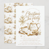 Kerstfeest minimalistisch elegant kaart (Voorkant / Achterkant)