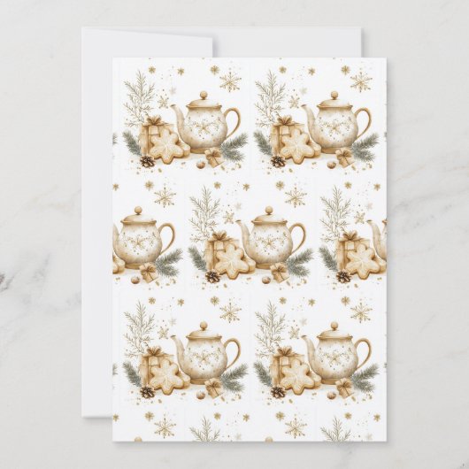 Kerstfeest minimalistisch modern kaart (Achterkant)