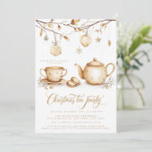 Kerstfeest minimalistische elegante Boho Kaart (Staand voorkant)