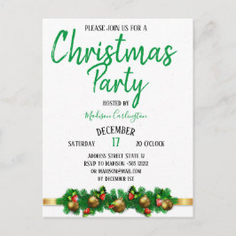 kerstfeest Mistletoe Bells Decoratief 2 Briefkaart