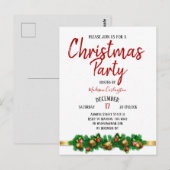 Kerstfeest Mistletoe Bells Decoratief Briefkaart (Voorkant / Achterkant)