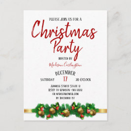 Kerstfeest Mistletoe Bells Decoratief Briefkaart