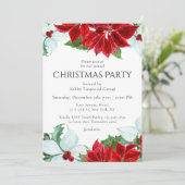 Kerstfeest Modern Corporate Holiday Kaart (Staand voorkant)