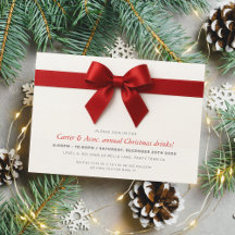 KERSTFEEST modern elegante rode lint strik
