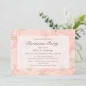 Kerstfeest Modern Roze Chic Corporate Holiday Kaart (Staand voorkant)