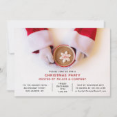 Kerstfeest Modern Santa Corporate Holiday Kaart (Voorkant)