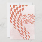 Kerstfeest Moderne Arch in roze en rood Kaart (Achterkant)