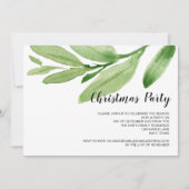 Kerstfeest Moderne eucalyptusuitnodigingen Kaart (Voorkant)