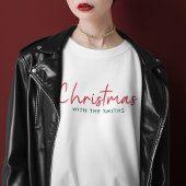 Kerstfeest | Moderne minimalistische familienaam Trui