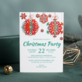 Kerstfeest Moderne Sneeuwvlokken Kaart