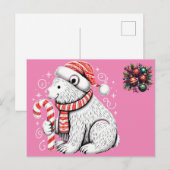 Kerstfeest Mooi Polar Beer Briefkaart (Voorkant / Achterkant)