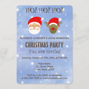 Kerstfeest Mooie Kerstman en Herten Kaart