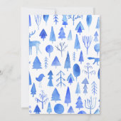 Kerstfeest Mooie Waterverf Kaart (Achterkant)