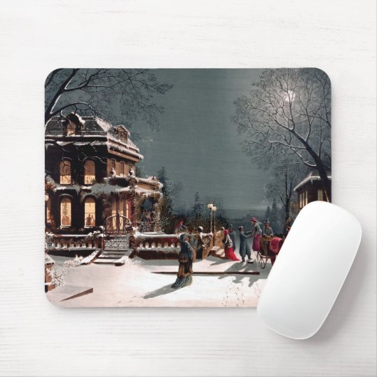 Kerstfeest Mousepad Muismat (Met muis)