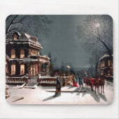 Kerstfeest Mousepad Muismat (Voorkant)