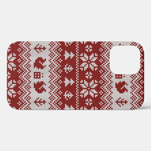 kerstfeest, naadloos decoratief Case-Mate iPhone case (Achterkant (horizontaal))