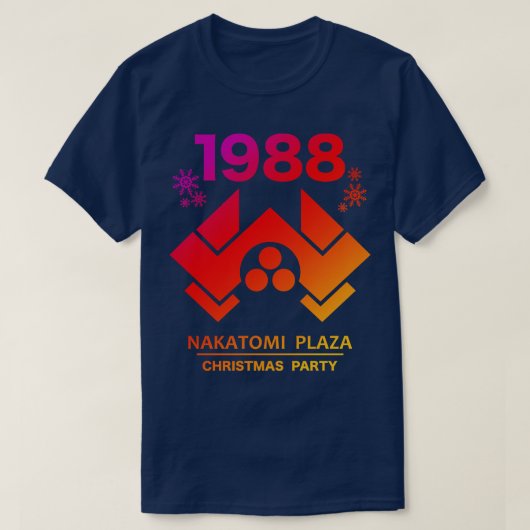 Kerstfeest Nakatomi Plaza 1988 T-shirt (Design voorkant)