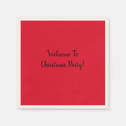 Kerstfeest Napkins Servet (Voorkant)