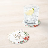 Kerstfeest neem mijn Drink niet aan Ik ben aan het Ronde Kartonnen Onderzetter (Insitu)