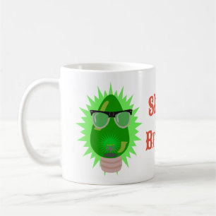 Kerstfeest Nerd Bulb Fun Custom Holiday Joy Koffiemok