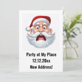 Kerstfeest Nieuw Adres Kaart (Staand voorkant)