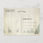 Kerstfeest nieuwjaar feestdag Holly Wreatsnow Briefkaart (Achterkant)