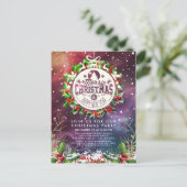 Kerstfeest nieuwjaar feestdag Holly Wreatsnow Briefkaart (Staand voorkant)