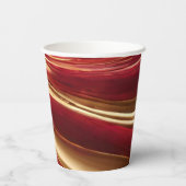 Kerstfeest-Nieuwjaar Party- Rood en Goud- Papieren Bekers (Achterkant)