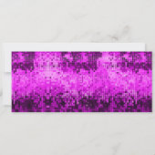 Kerstfeest Nodig roze discoglitter uit Kaart (Achterkant)