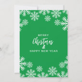 Kerstfeest nodigen 5 "x 7" Folie uit Kaart (Achterkant)