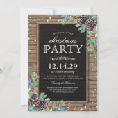 Kerstfeest nodigt uit | Rustieke dennenappels Berr Kaart (Voorkant)