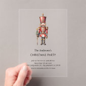 Kerstfeest Notenkraker Feest  Acryl Uitnodigingen (Insitu (Draagbaar))