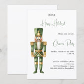 Kerstfeest Notenkraker Minimalistisch Kaart (Voorkant / Achterkant)