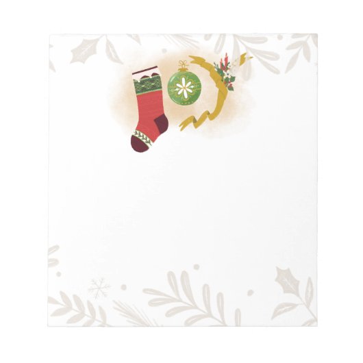 kerstfeest notitieblok (Voorkant)