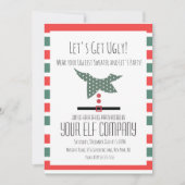 Kerstfeest Oegly Sweater Kantoor Company Event Kaart (Voorkant)