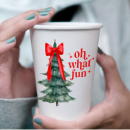 Kerstfeest oh wat leuk papieren bekers