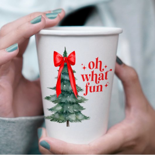 Kerstfeest oh wat leuk papieren bekers