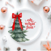 Kerstfeest oh wat leuk papieren bordje