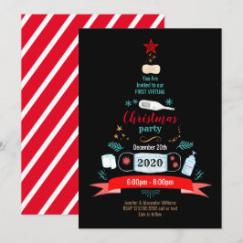 Kerstfeest op afstand kaart