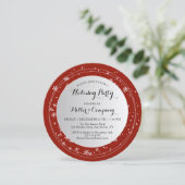 Kerstfeest op feestdag in de moderne winter kaart (Staand voorkant)