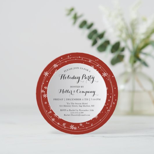 Kerstfeest op feestdag in de moderne winter kaart (Staand voorkant)