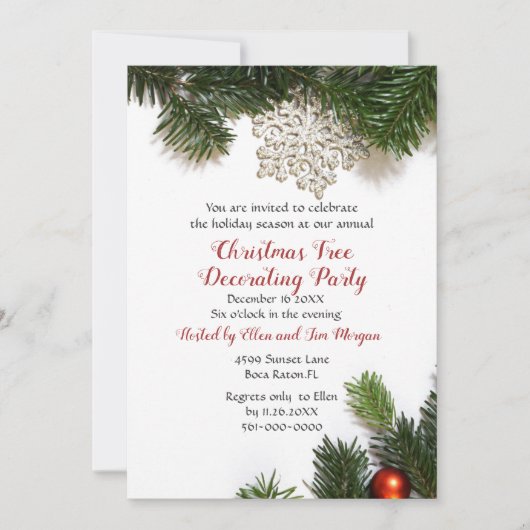 Kerstfeest op feestdag kaart (Voorkant)