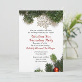 Kerstfeest op feestdag kaart (Staand voorkant)