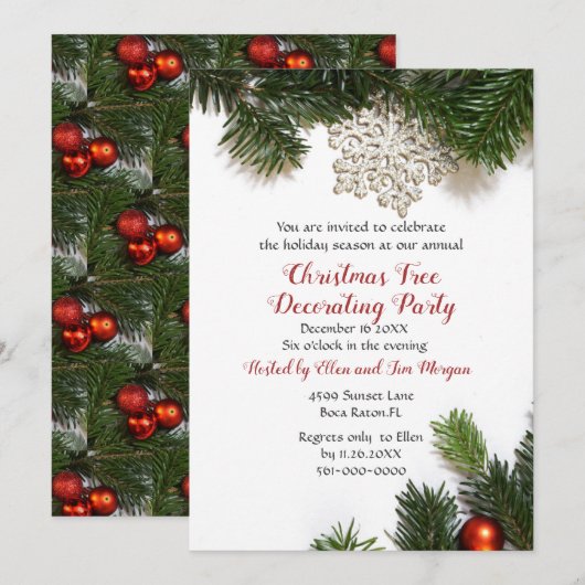 Kerstfeest op feestdag kaart (Voorkant / Achterkant)