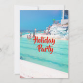 Kerstfeest op feestdag kaart (Achterkant)