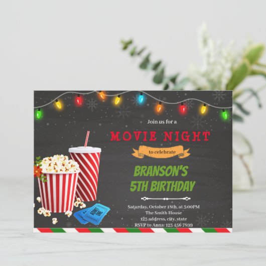 Kerstfeest op feestdag kaart (Staand voorkant)